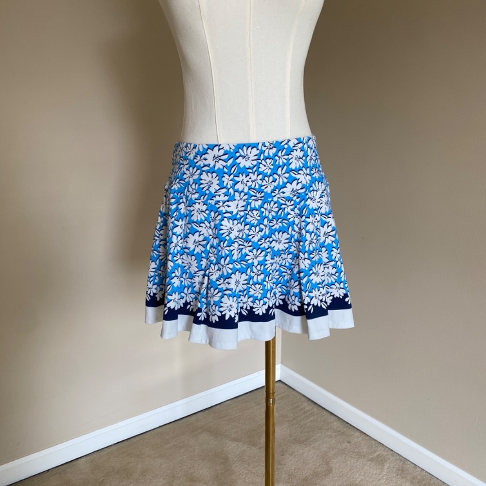 Lilly Pulitzer Annora Luxletic UPF50+ Lunar Blue Palm Beach Petals Print Size S - Picture 3 of 11